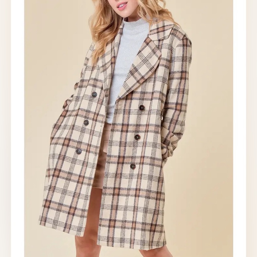 NWT The Constance Double Breasted Coat